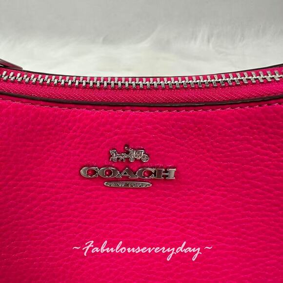 Coach Teri Mini Crossbody Bag With Palm Tree Charm CBG80 Dragon Fruit Pink NWT - Picture 10 of 12